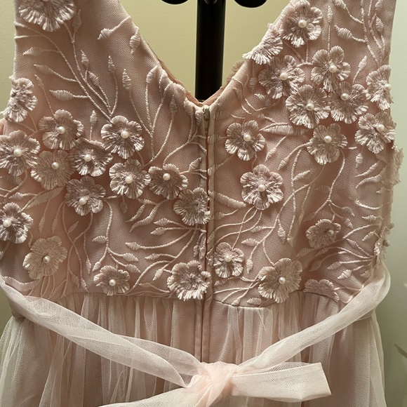 Light Pink/Blush Gown Girls Size 12 - Picture 6 of 9